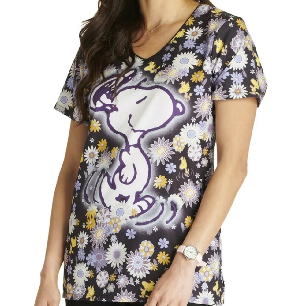 Tooniforms Peanuts Scrub Top - Plus